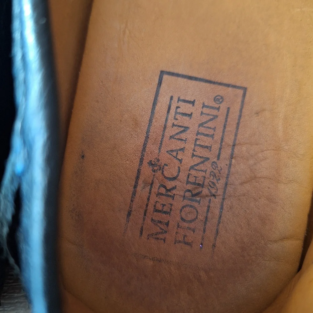 Mercanti Fiorentini Men's Shoes Black‎ Leather Loafers Size 10 M Made in Brazil